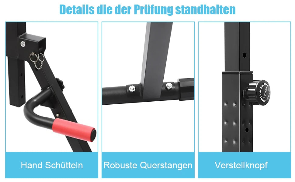 Adjustable Power Tower Pull Up And Dip Station Home Gym