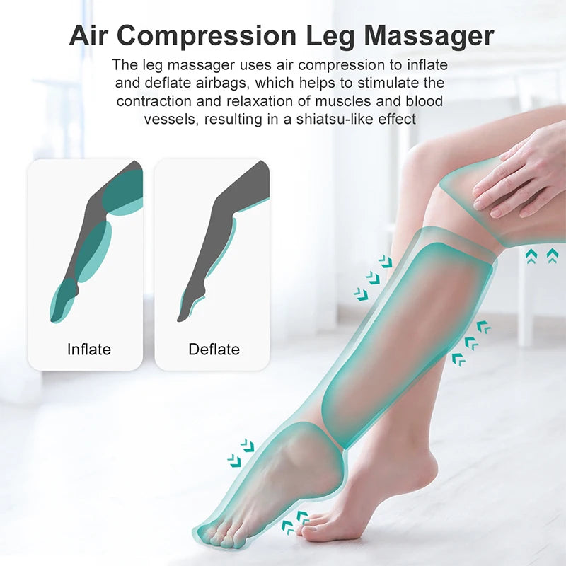 Nekteck Foot Air Pressure Leg Massager Promotes Blood Circulation