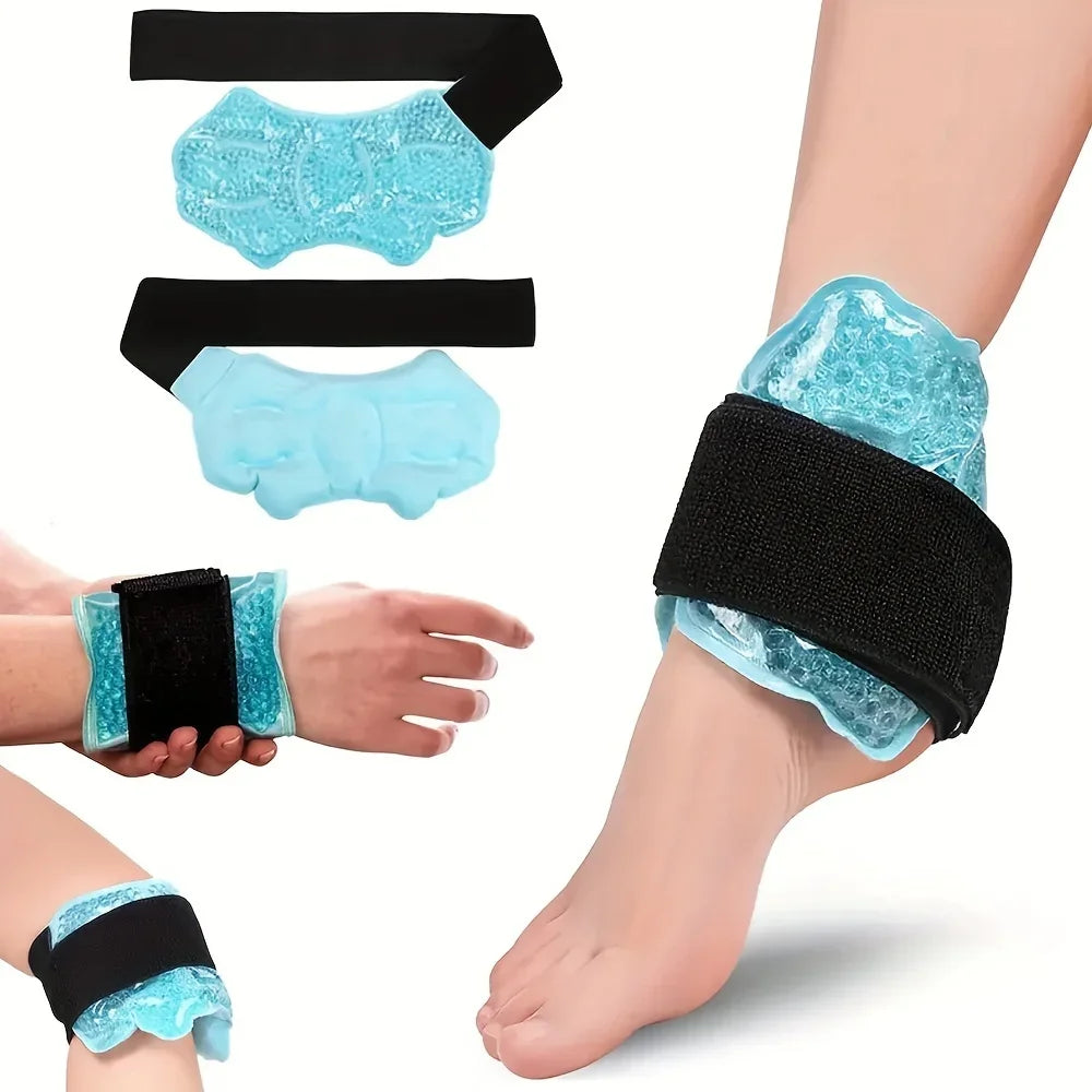 Effect Ankle IceTherapy GelBead Wrap For Postoperative Recovery PainRelief Support