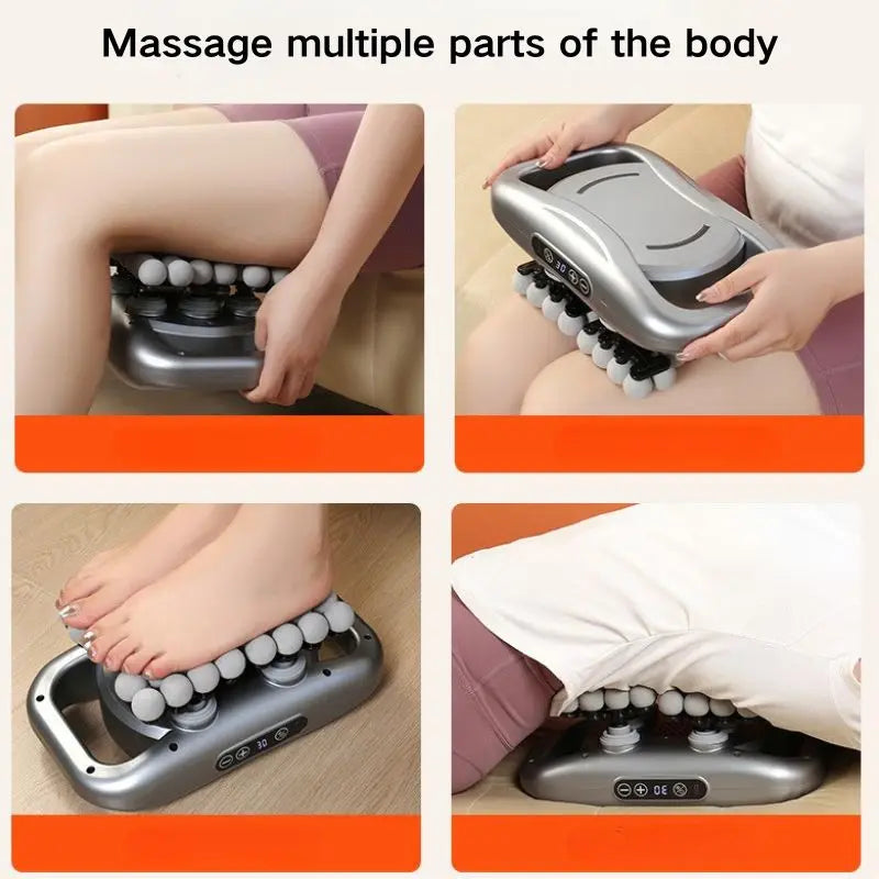 42-Head Muscle Massage Gun With LED Display And 9 Speeds
