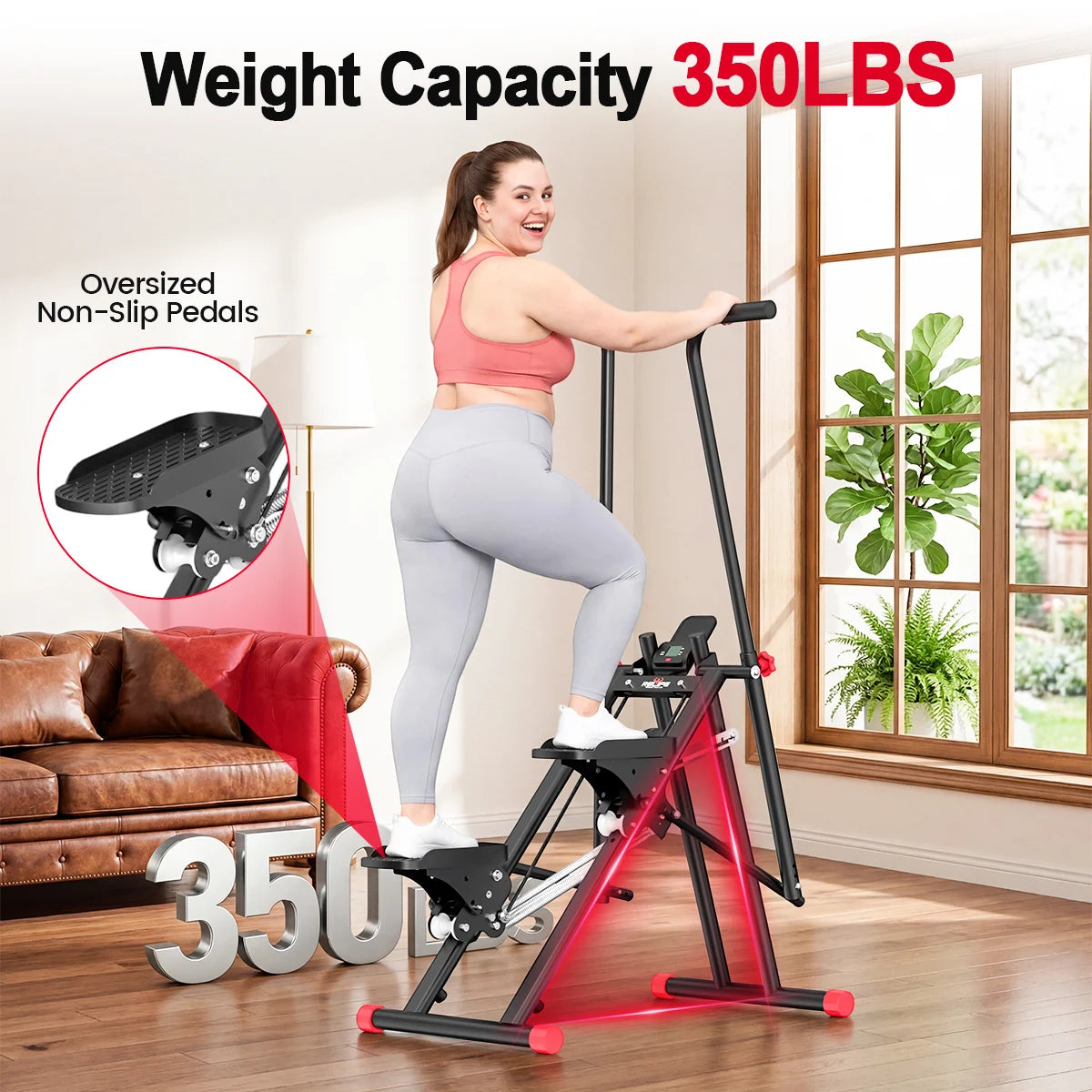 RELIFE Vertical Stair Stepper Quiet Full Body Cardio Climber