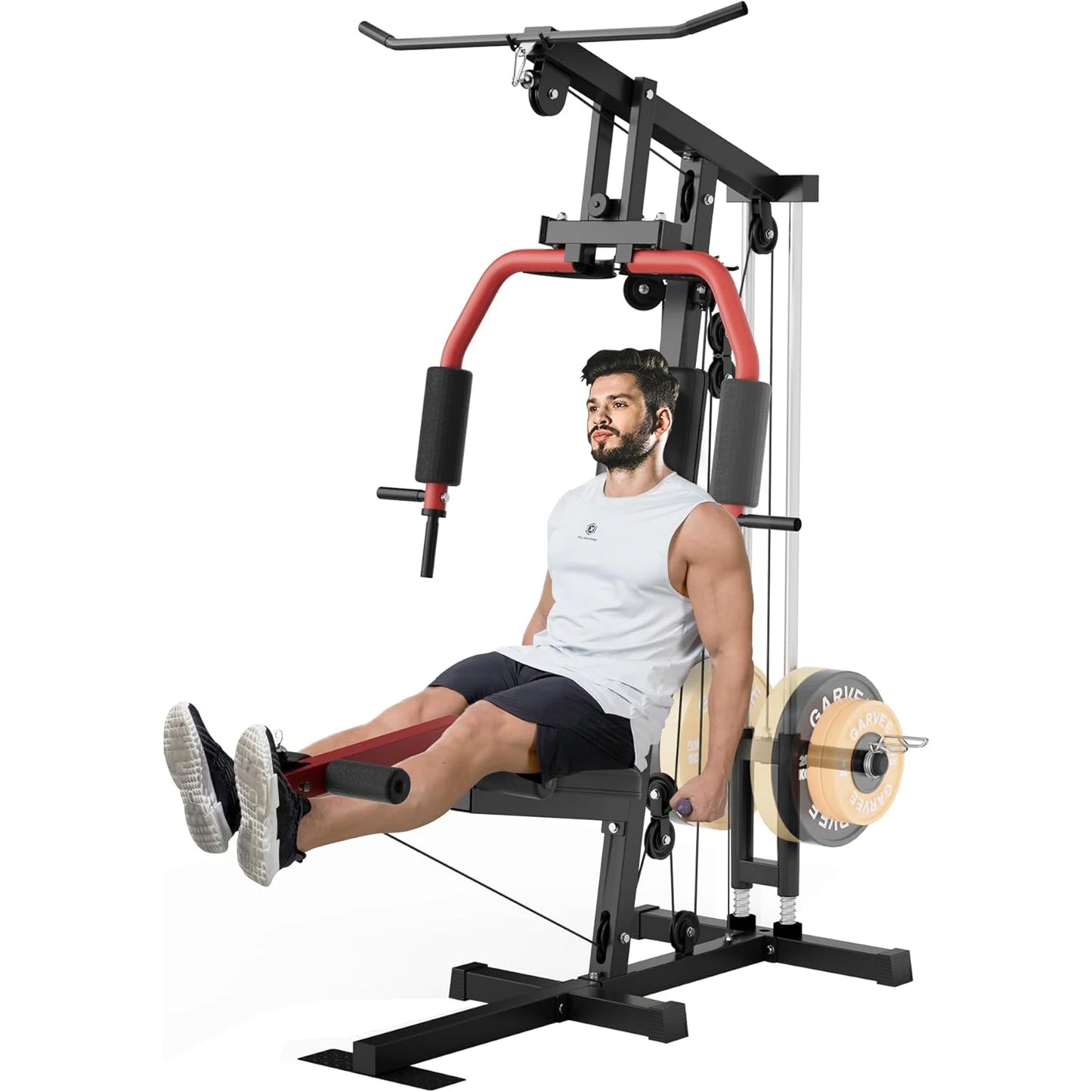 HiMISS All-In-One Home Gym Full Body Chest Press Lat Pulldown