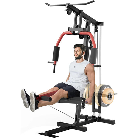 HiMISS All-In-One Home Gym Full Body Chest Press Lat Pulldown