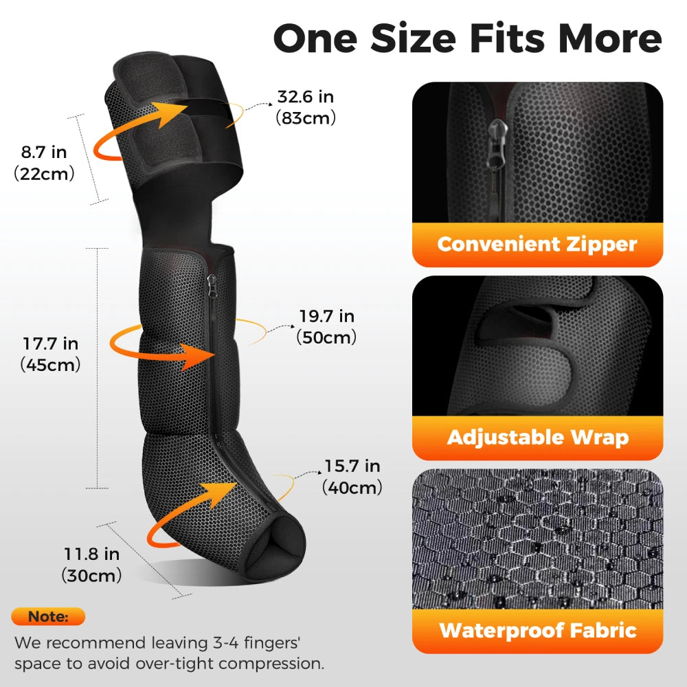 Nekteck Leg Compression Massager with Heat and Air Therapy