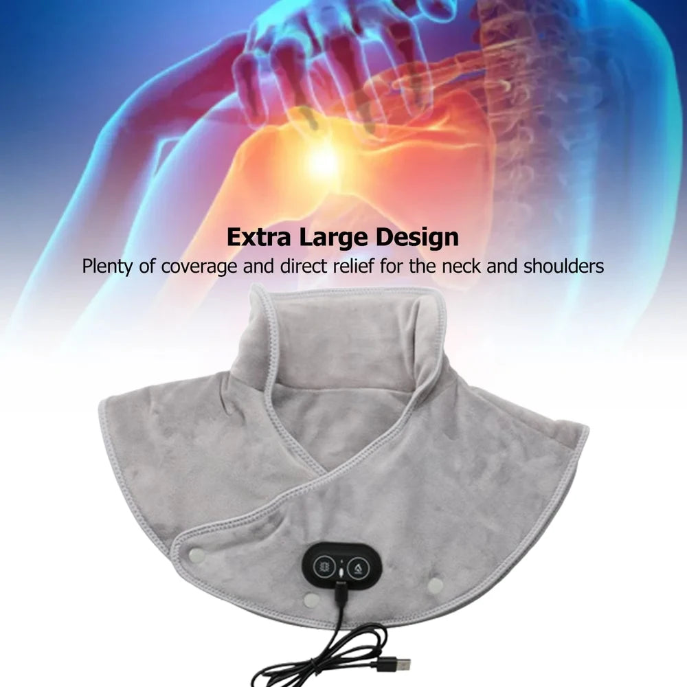 PAQI Electric Heating Shoulder Neck Pad Cervical Massager