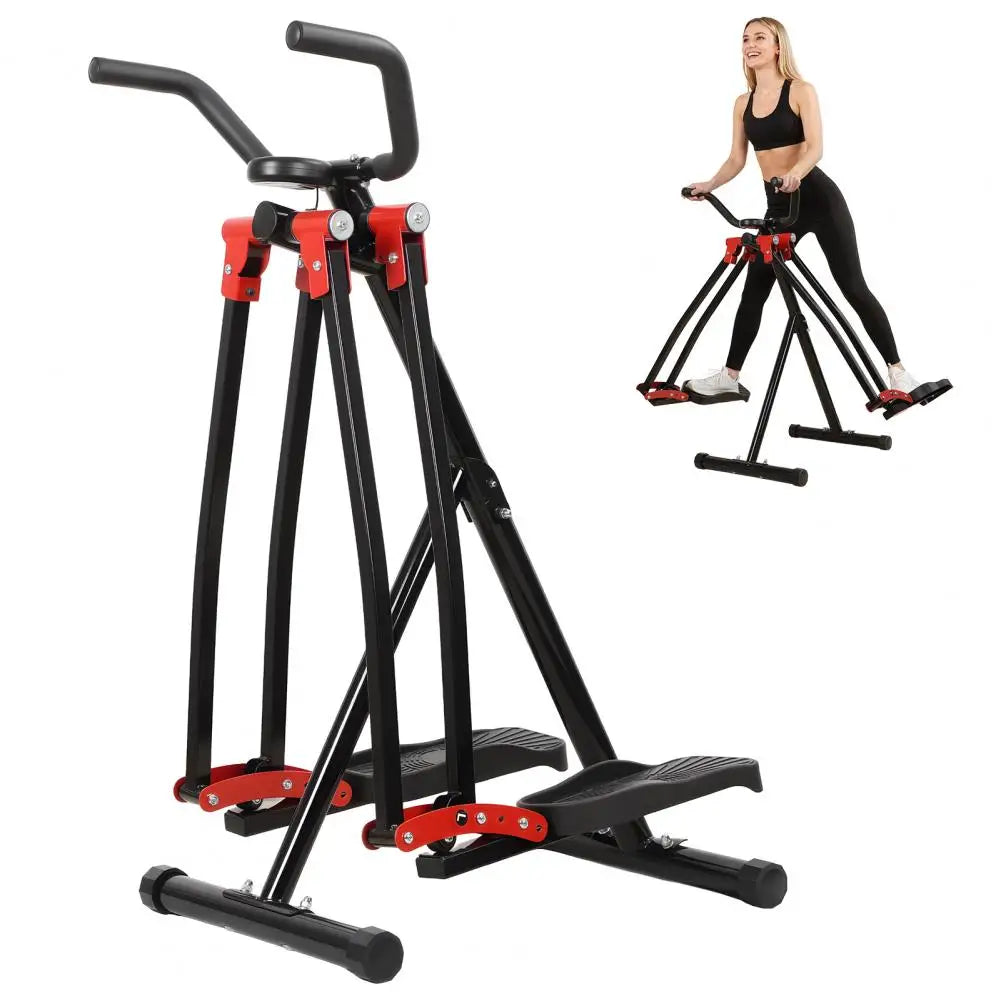 Foldable Elliptical Air Walker Cross Trainer With LCD Monitor