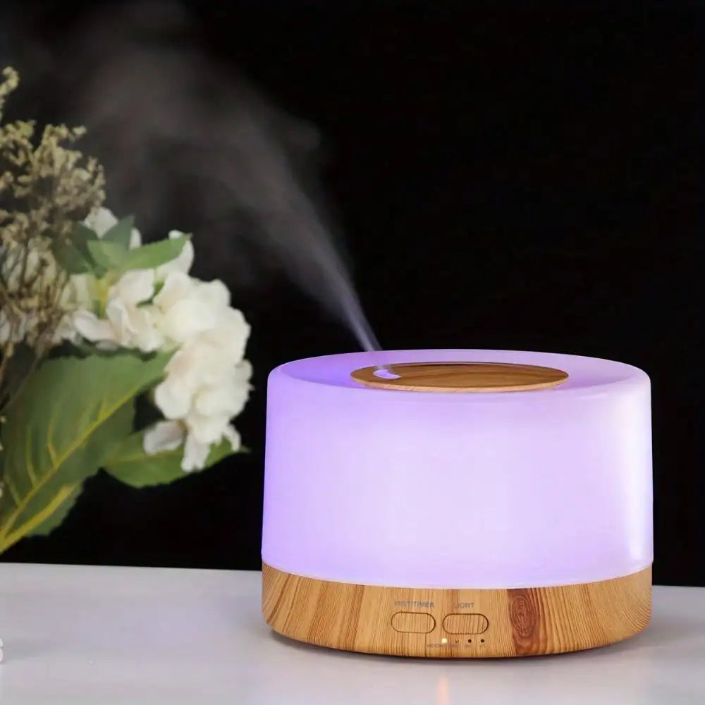 Send 6 Oils,500ML Aroma Diffuser, 7 Color LED Humidifier, Ultrasonic Quiet Operation, Large Rooms.sv25060602088831083