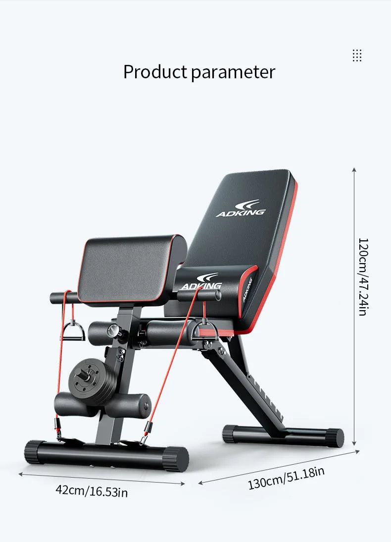 Adjustable Folding Fitness Bench 13-In-1 Home Gym Equipment
