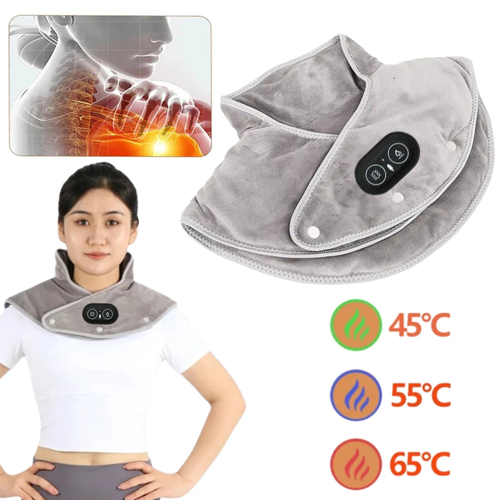 PAQI Electric Heating Shoulder Neck Pad Cervical Massager