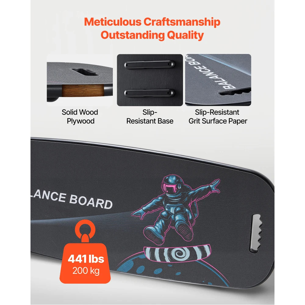 Ye Balance Board 2 In 1 Wobble Trainer With Roller