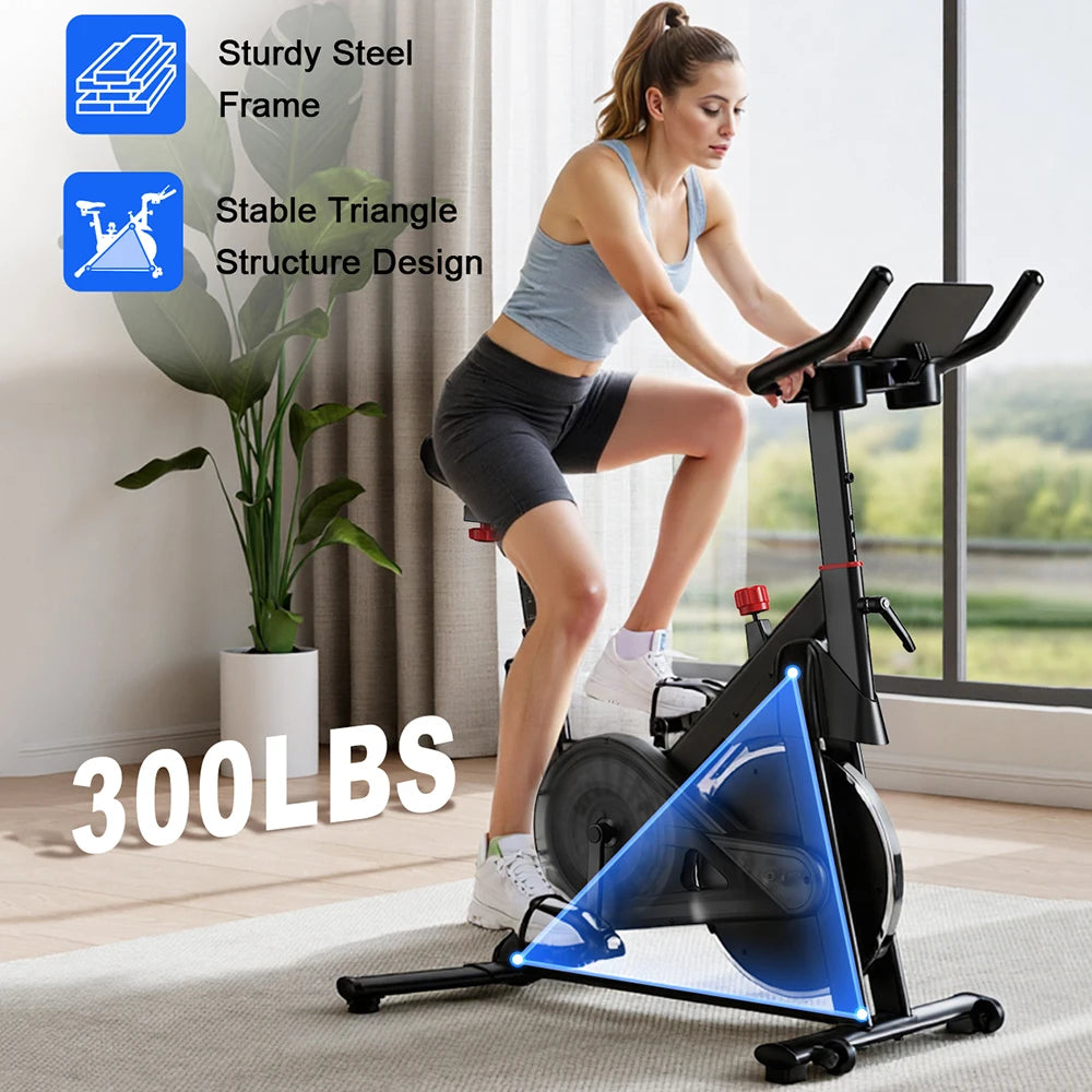 Superun 32 Level Magnetic Resistance Stationary Bike For Home
