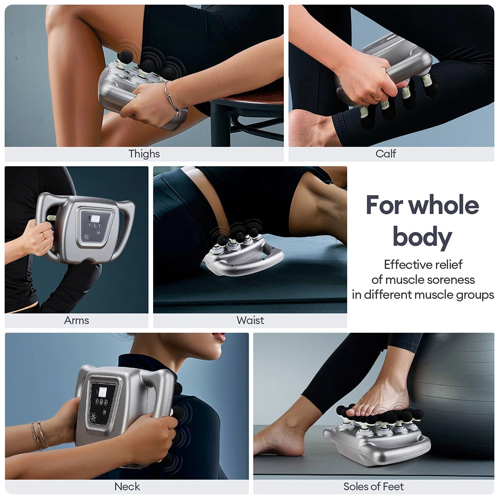Iebilif 24 Head Fascia Gun 9 Modes High Frequency Massage