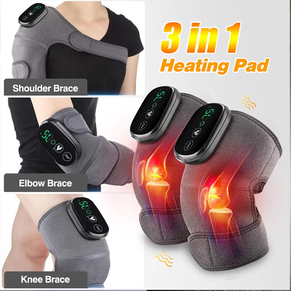 Hailicare Electric Heating ShoulderJoint Brace With DigitalLED DisplayPanel Vibration
