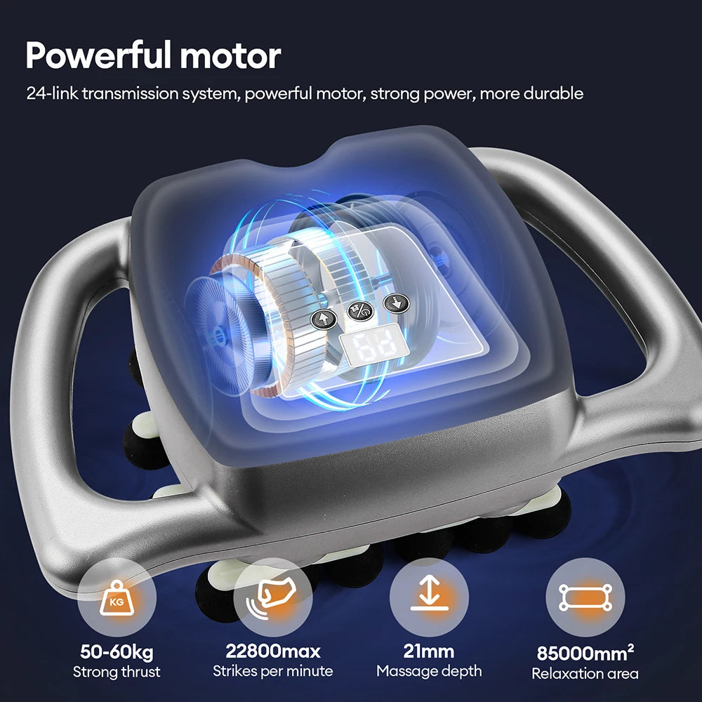Iebilif 24 Head Fascia Gun 9 Modes High Frequency Massage