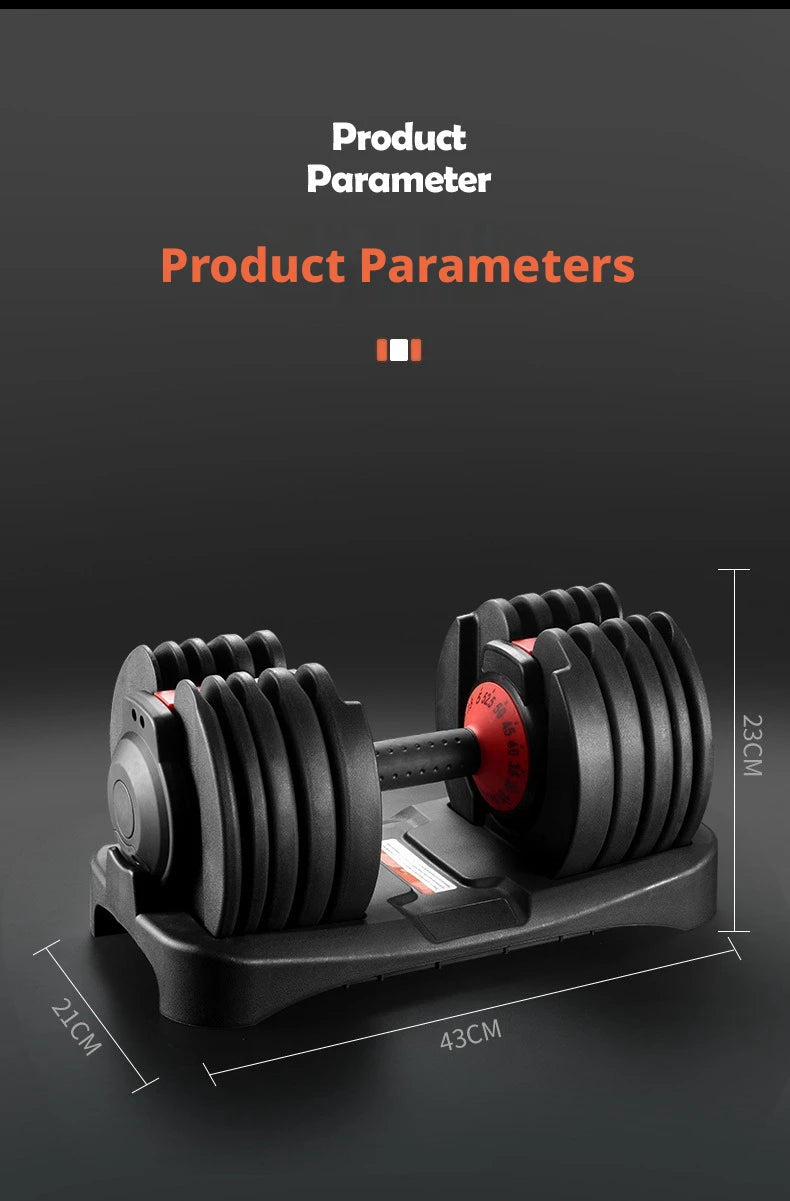 Auto-Locking Adjustable Dumbbell for Full-Body Workouts