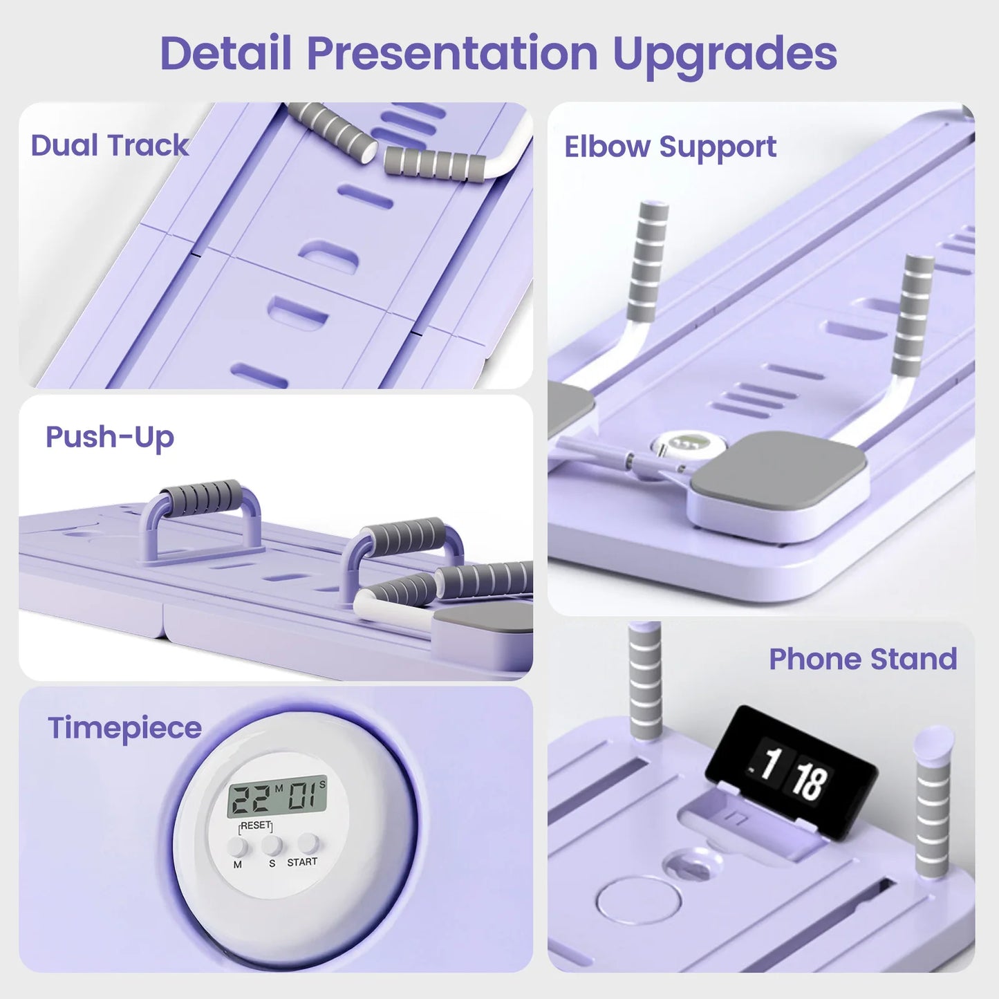 Hign-concerned Ab Core Trainer Abdominal Board With Resistance Bands HomeOfficePro