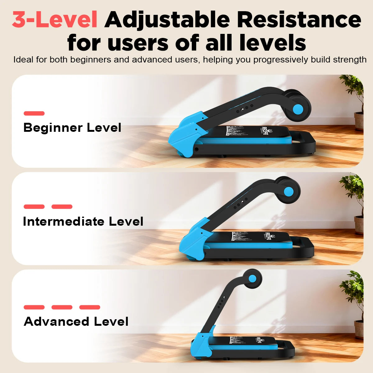 Adjustable Core Training Machine Automatic Rebound Foldable Home Gym