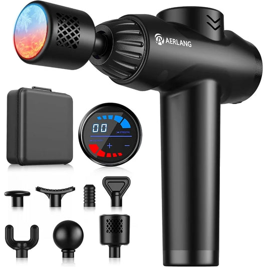 Portable Handheld Massage Gun With UltraAdvanced ThermalTherapyCoil SystemWithAttachments