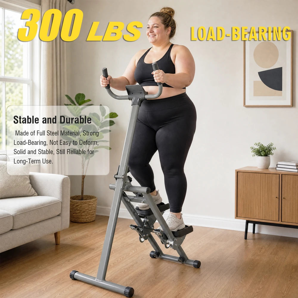 Vertical Stair Stepper With LCD Display For Full Body Cardio