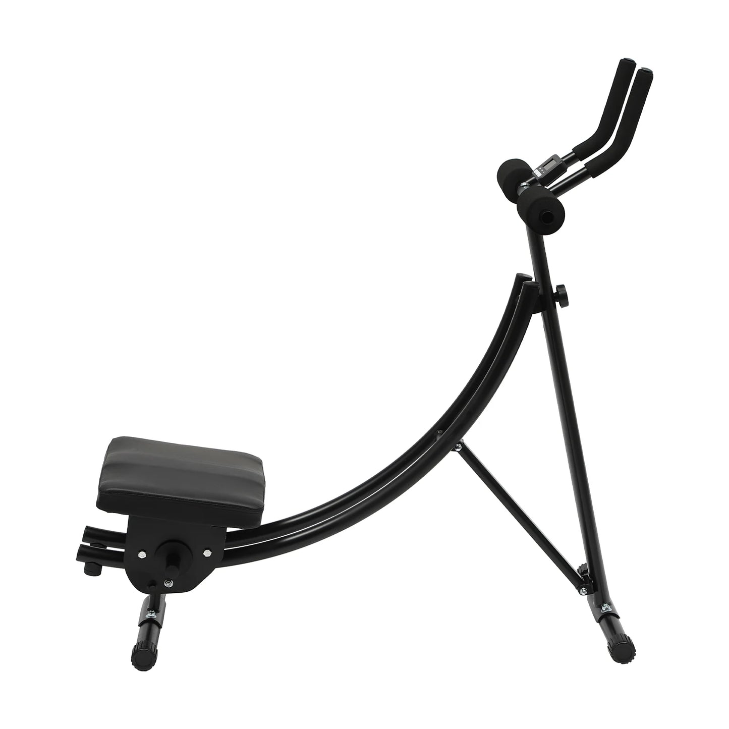 Ab Exercise Machine Foldable Crunch Trainer With LED Display