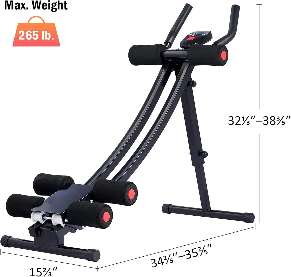 Zelus Ab Crunch Coaster Core Trainer For Home Gym Fitness