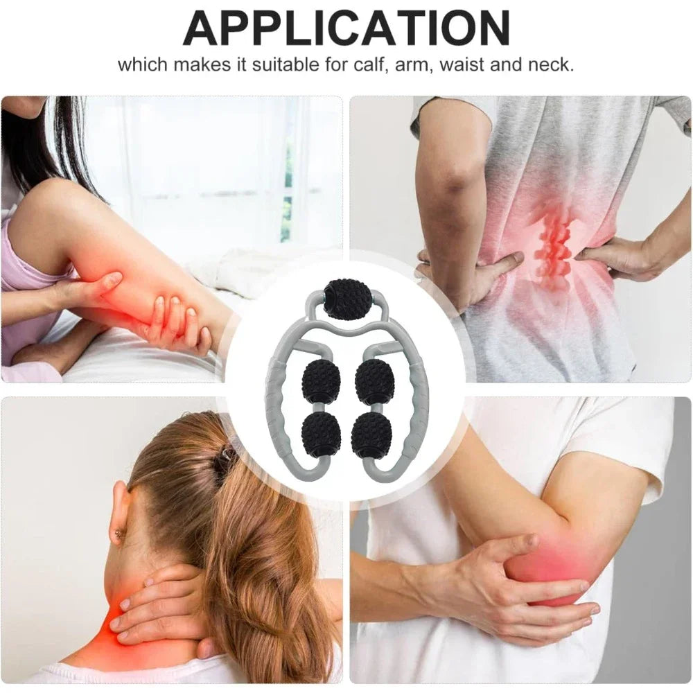 Hign-Concerned Lower-Leg Massage Roller Handheld Muscle Relaxation Tool Travel-Ready