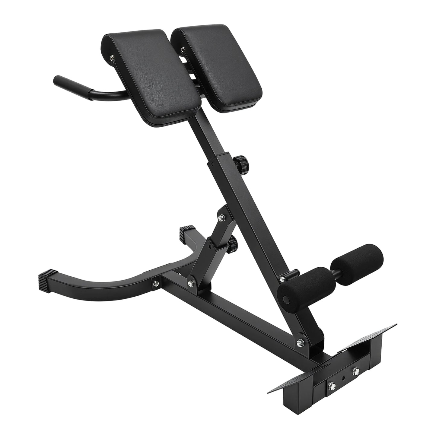 Adjustable Hyperextension Bench 150kg Capacity Roman Chair With Ab Pad