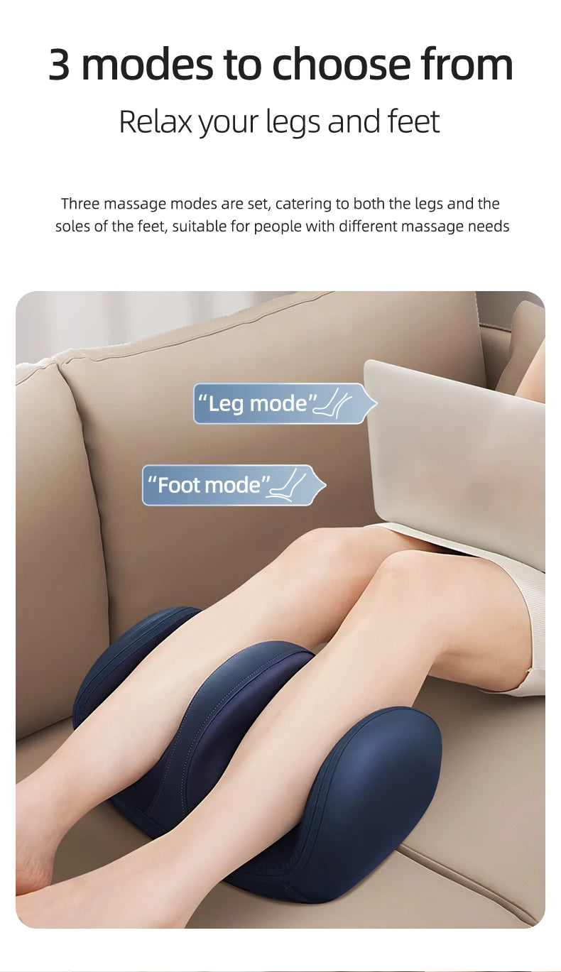 Leercon Extra Big Electric Foot Massager Hot Compress Shiatsu Kneading Leg Roller Kneading Calf Deep Relieve Fatigue Relaxation Muscle
