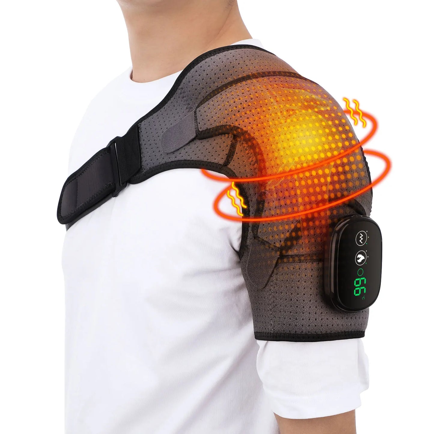PASTSKY Electric Heating Shoulder Massage Brace For Arm Muscle Relaxation