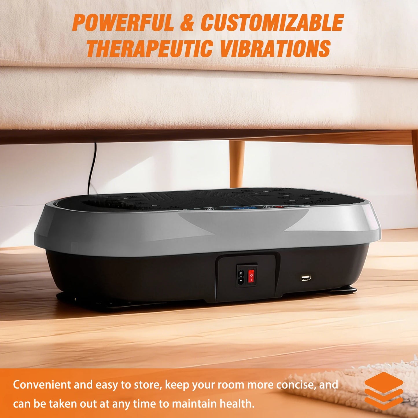 Portable Vibration Plate With Bluetooth Bands And Yoga Straps