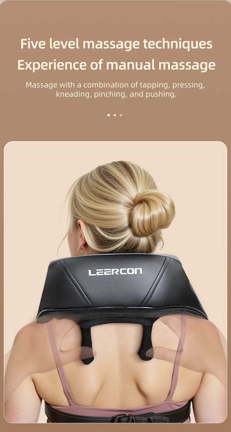 Leercon 4D Shiatsu Neck And Shoulder Massager With Heat