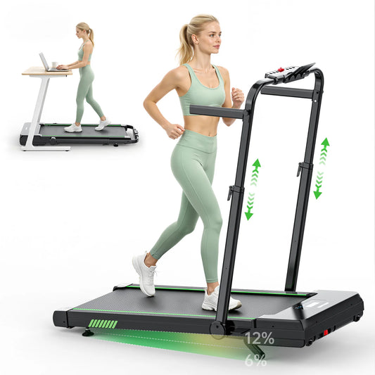 AKLUER Under Desk Walking Pad 12 Percent Auto Incline Treadmill Bluetooth App