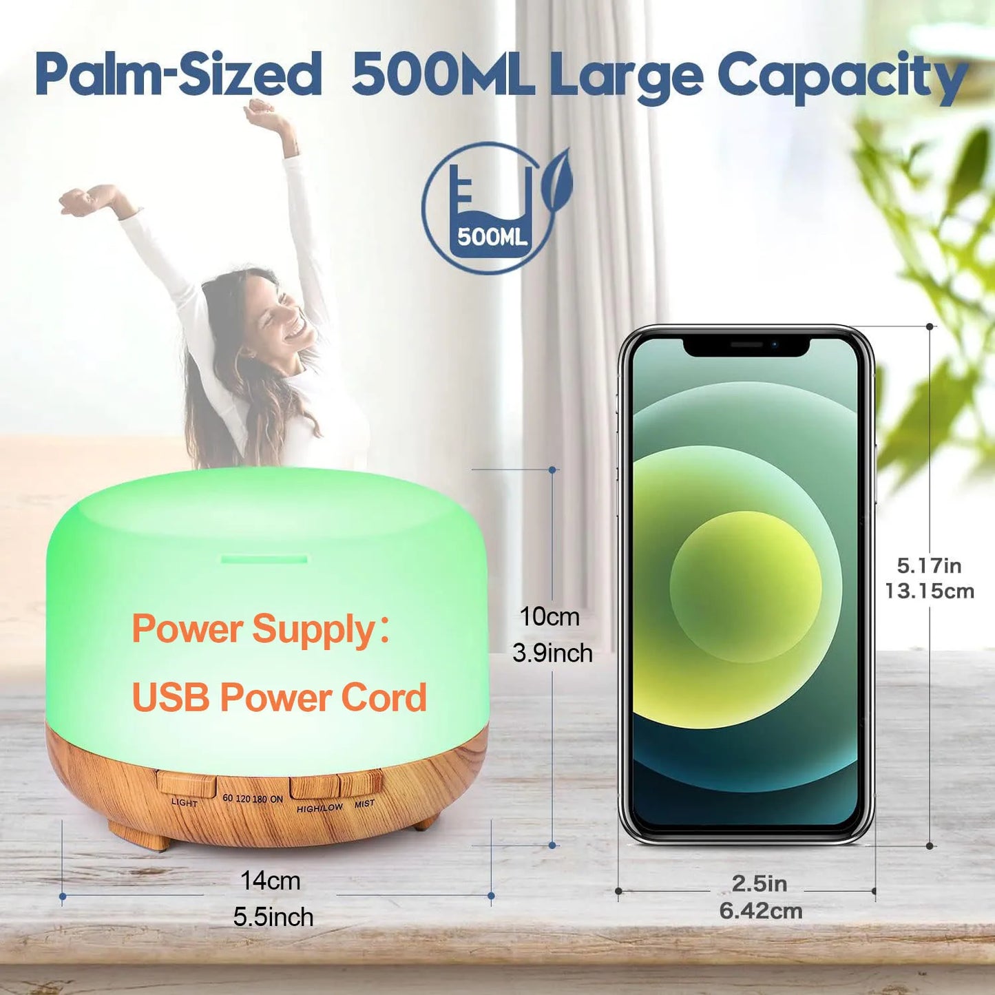 ARPSTAR Aroma Diffuser With Oils And Remote Control