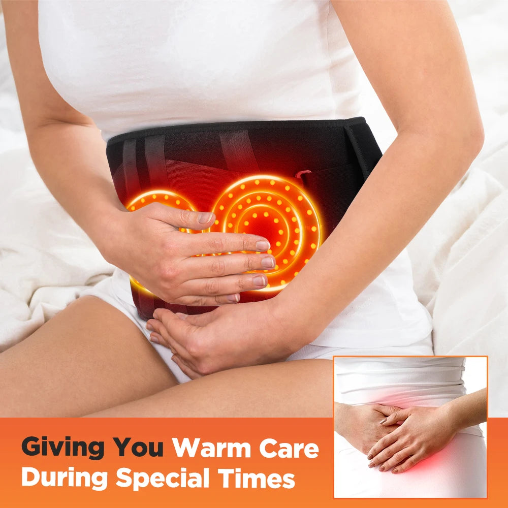 Hailicare Heating Vibration Massager Belt For Waist And Lumbar