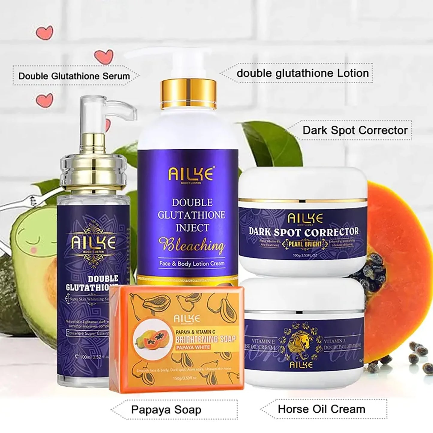 AILKE Whitening Skin Care Set For Dark Spot Reduction