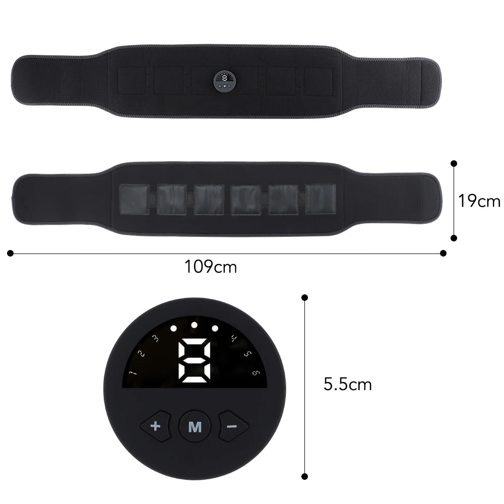 Hailicare Portable Electric Waist Massager With Silicone