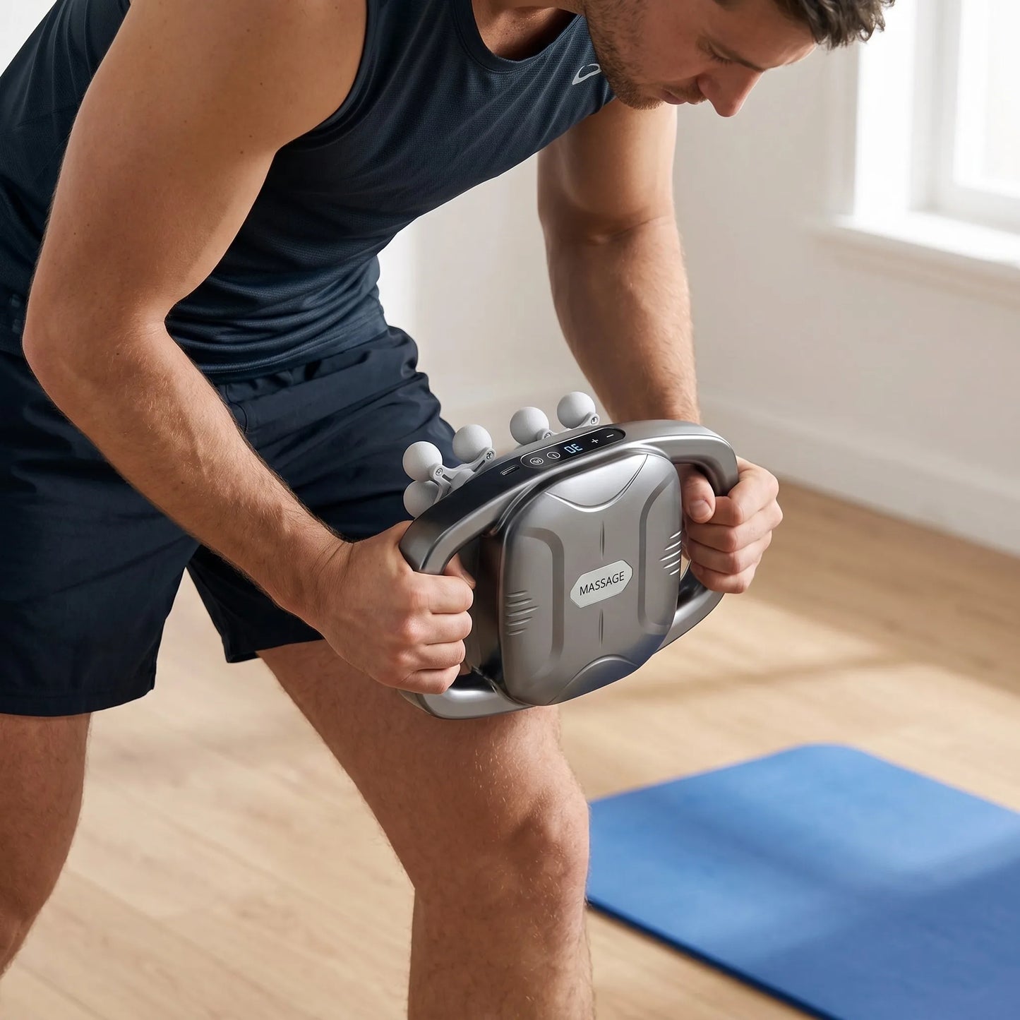 LAYQJUE Fascia Massage Gun Cordless Deep Muscle Relief For Gym
