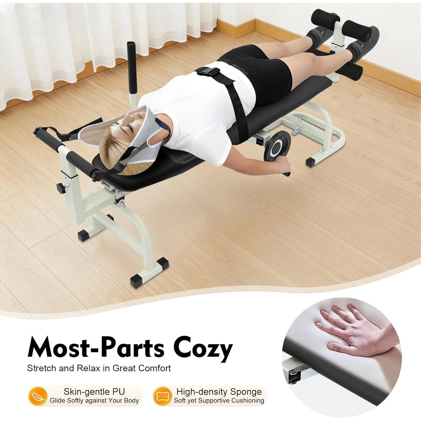 Back Stretch Bench Neck Stretcher For Lumbar Traction Home Use