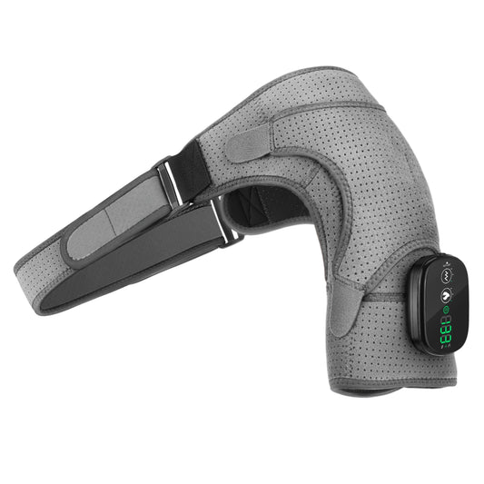 Cordless Electric Heating Shouder Massager Brace, 3 Heat & Vibration Thermal Cervical Muscel Relax, Shoulder Warmer Massage Belt