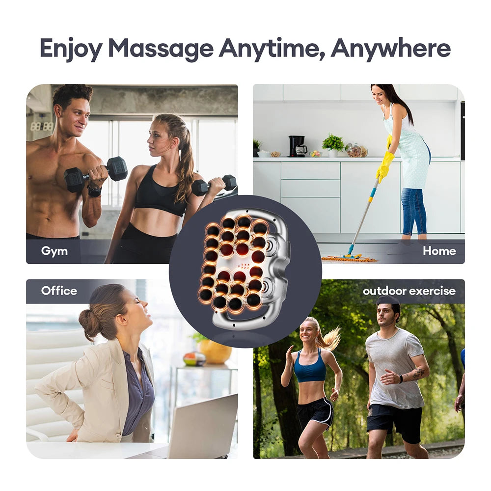 Foreverlily 24 Heads Massage Gun With 9 Modes Full Body
